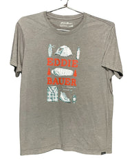 Eddie Bauer Gray T Shirt For Men Large