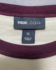 H&M Cream T Shirt For Men X Large