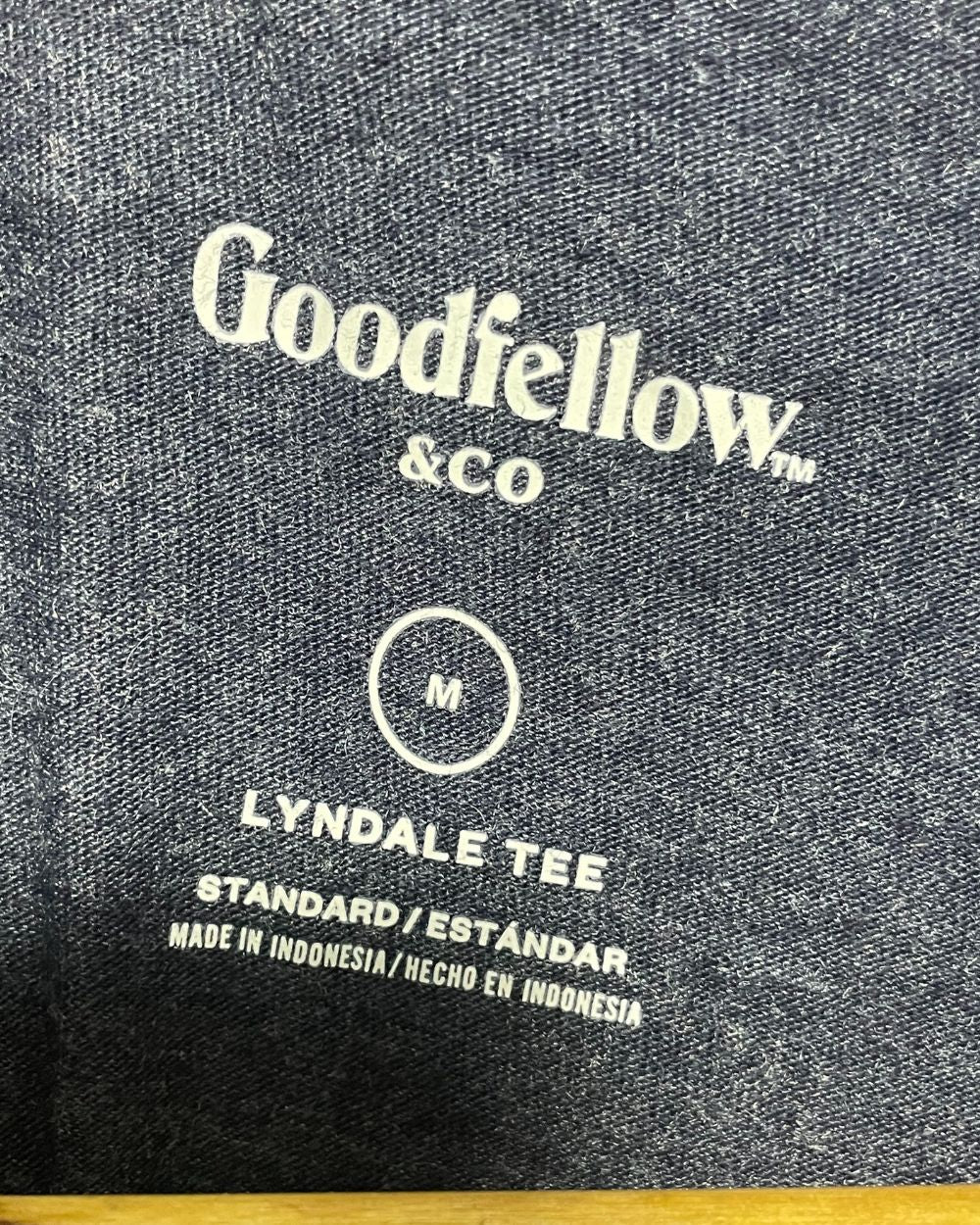 Good Fellow Blue T Shirt For Men Medium
