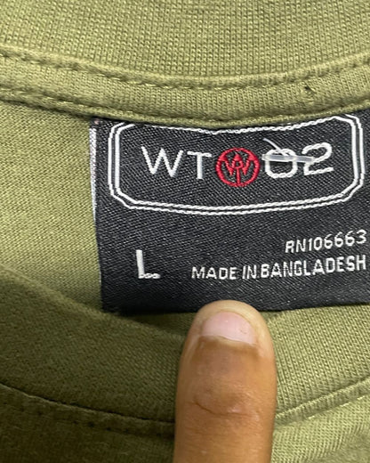 Wtw02 Green T Shirt For Men Large