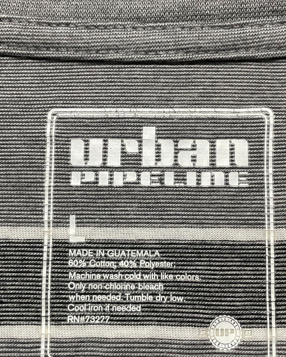 Urban Pipeline Gray T Shirt For Men Large