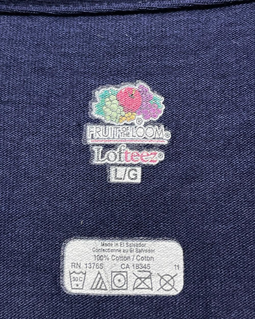 Fruit Of The Loom Blue T Shirt For Men Large