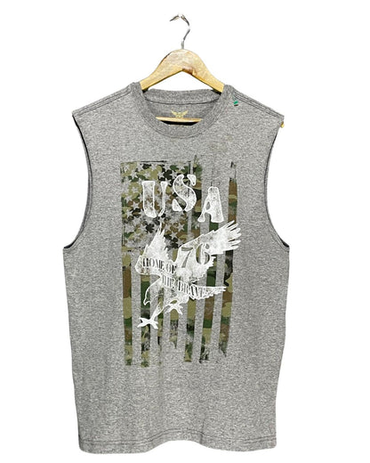 Faded Glory Gray T Shirt For Men Medium