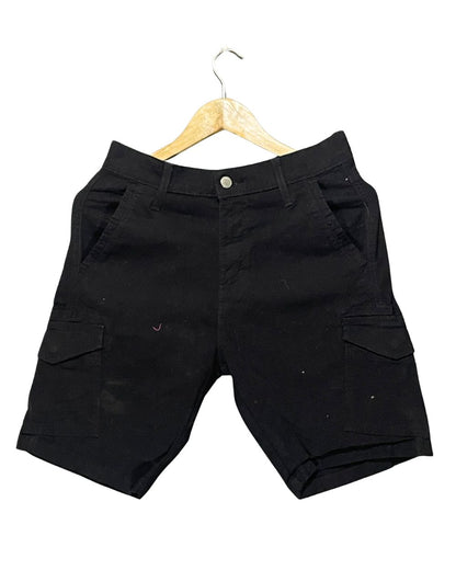 Levi's Black Cotton Short For Men S
