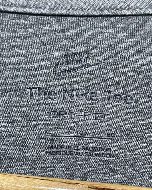 Nike Gray Sport T Shirt  For Men Small