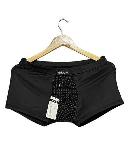 VinKeain Black Boxer Underwear For Men Large