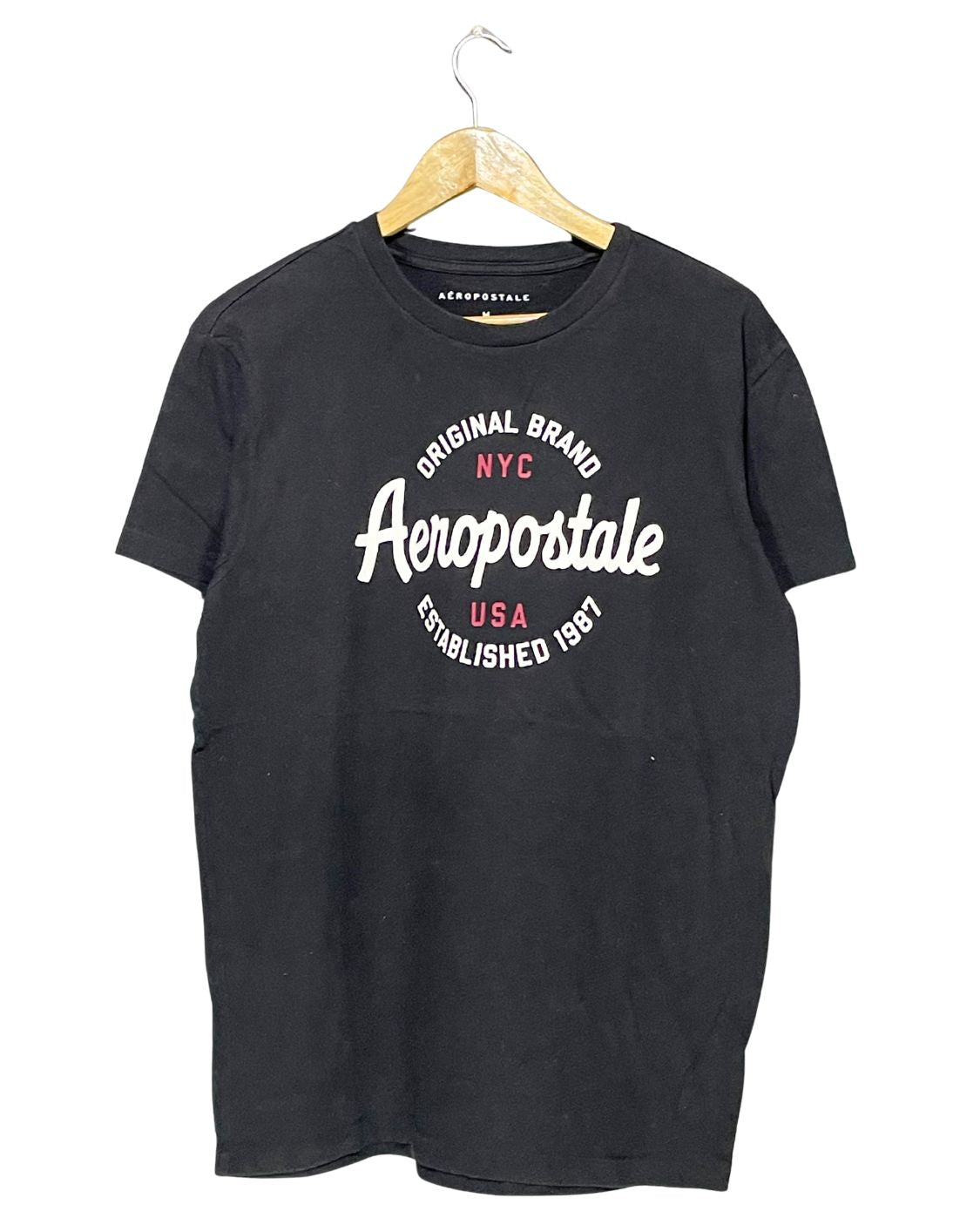 Aeropostale Black T Shirt For Men M
