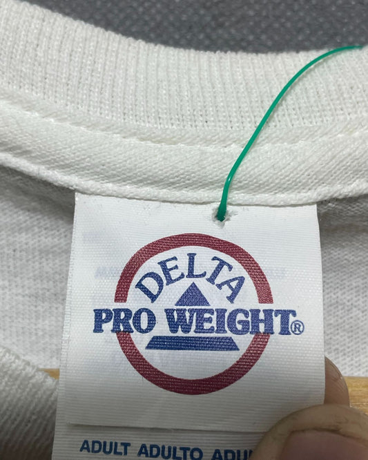 Delta White T Shirt For Men L