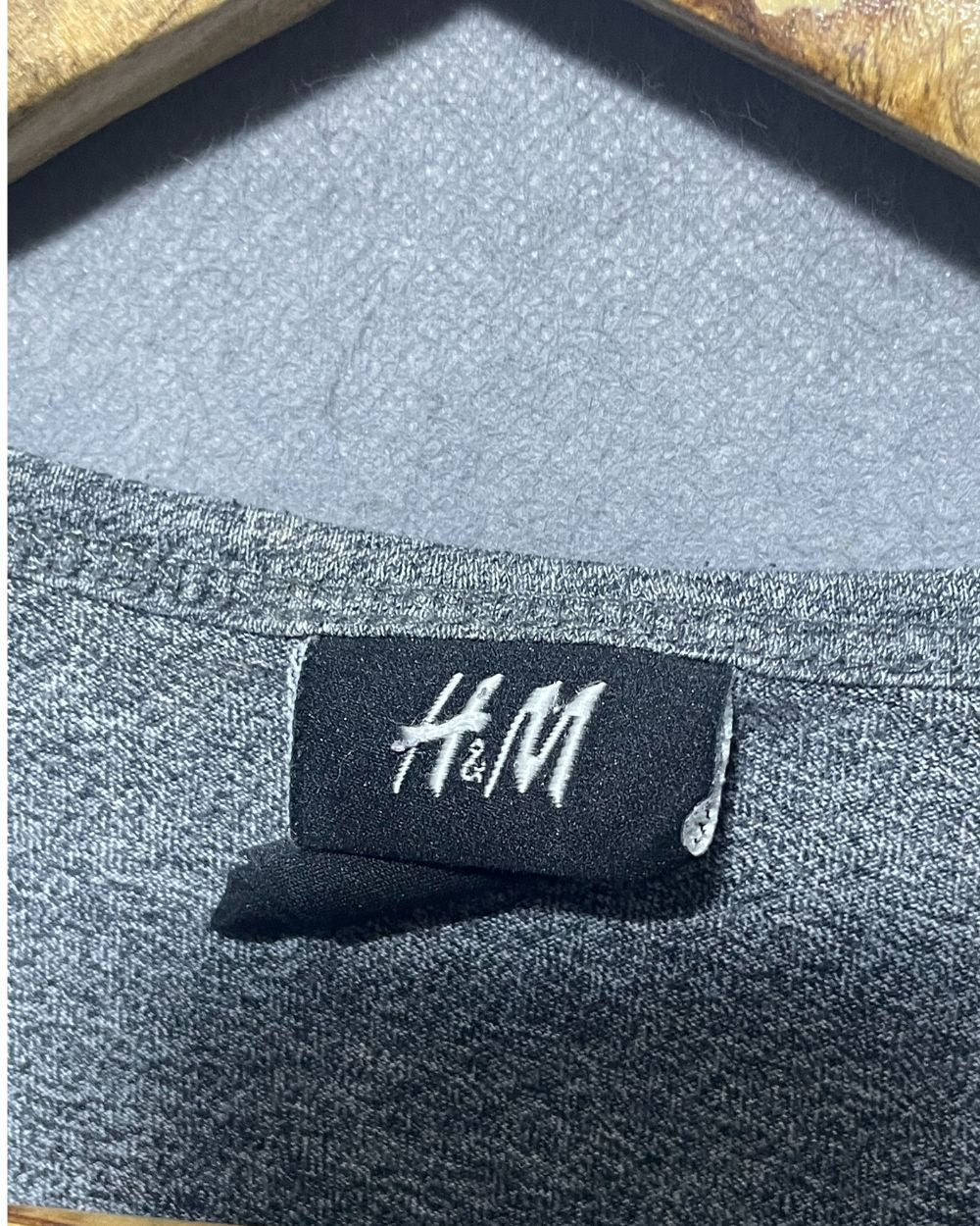 H&M Gray T Shirt For Men Medium