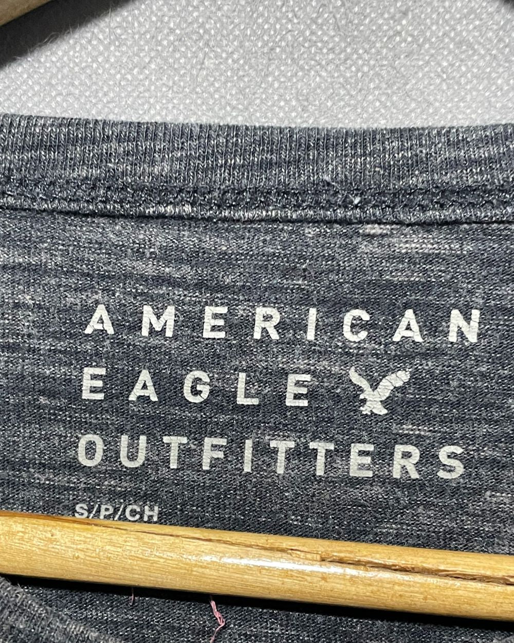 American Eagle Gray T Shirt For Men Small