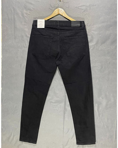 Zara Black Jeans For Men Large