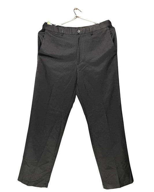 Hagger Black Cotton Dress Pant For Men Medium