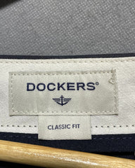 Dockers Black Cotton Dress Pant For Men Medium