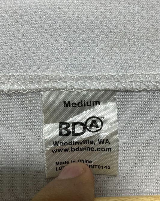 BDA White Sports T Shirt For Men L
