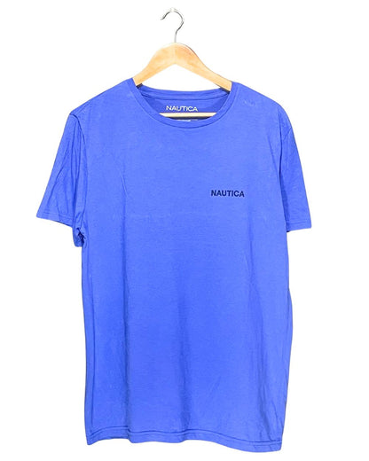 Nautica Blue T Shirt For Men L