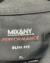 Mix&nY Black Cotton Shirt For Men XXL