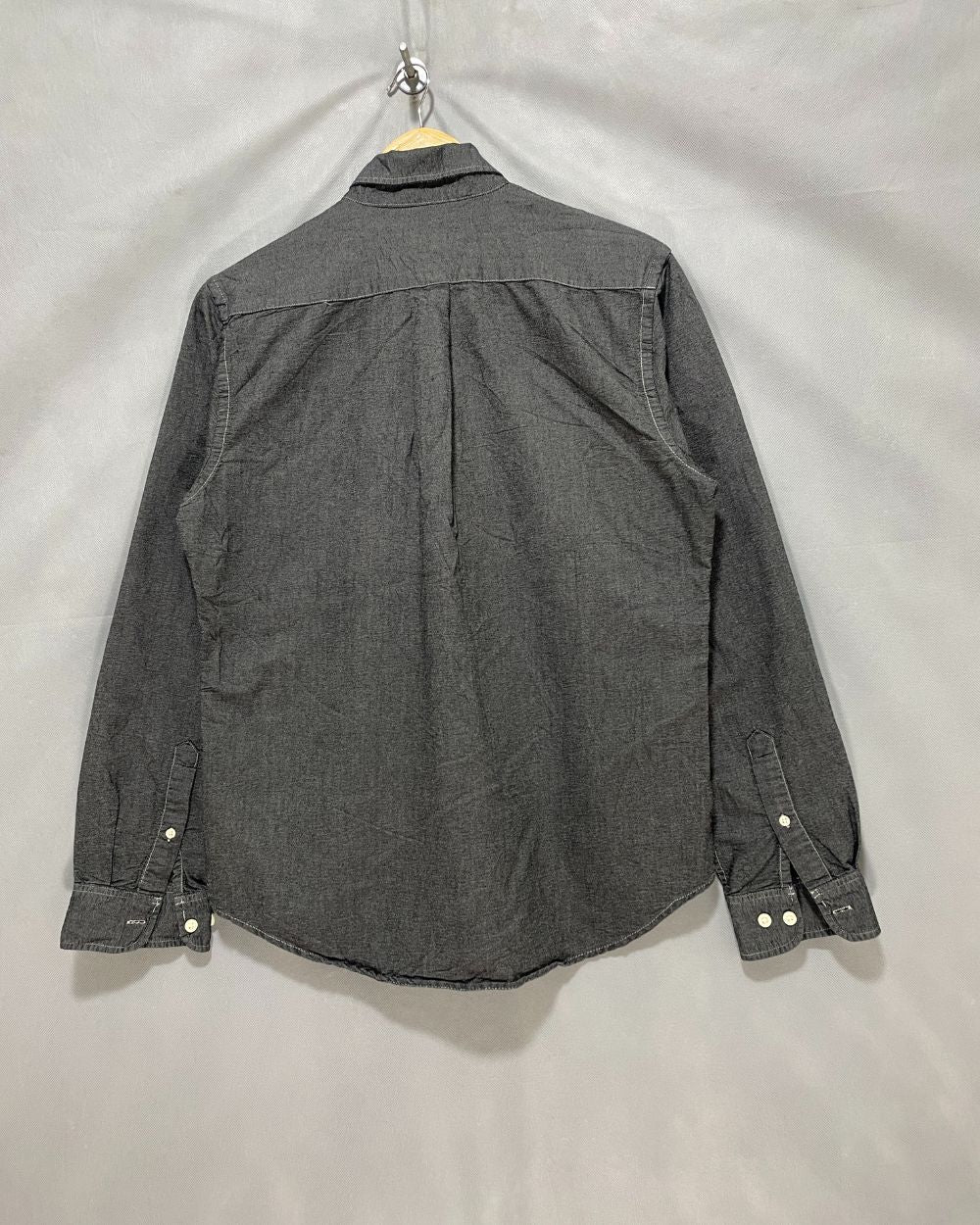 Merona Gray Cotton Shirt For Men Medium