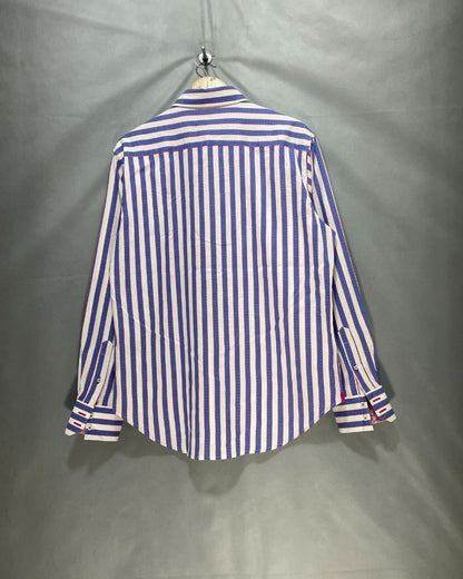 Robert Graham Blue Cotton Shirt For Men Large