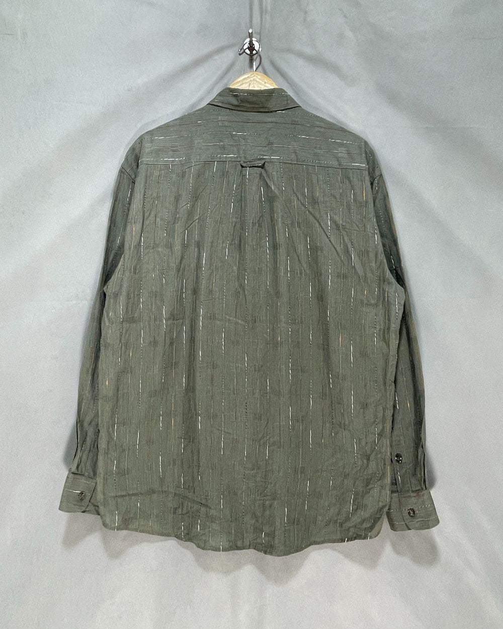 Zanella Gray Cotton Shirt For Men Large