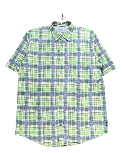 Izod Green Cotton Shirt For Men XL