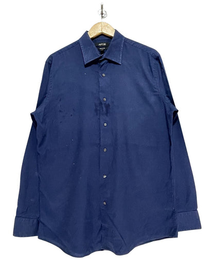 APT.9 Blue Cotton Shirt For Men Large
