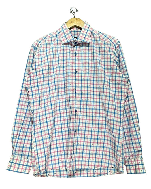 Jared Lang White Cotton Shirt For Men M