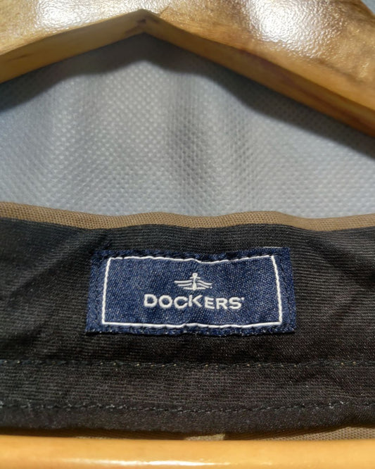 Dockers Brown Cotton Dress Pant For Men Medium