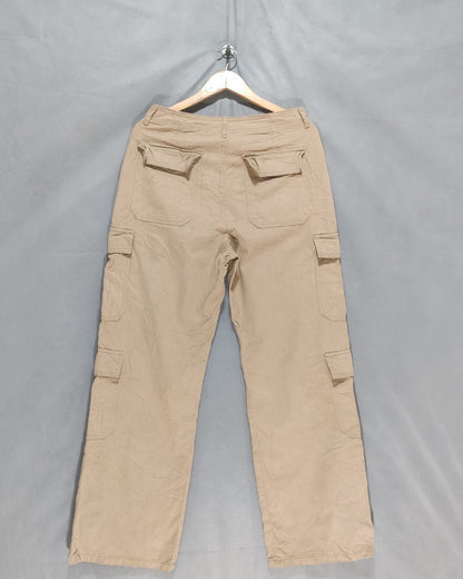 Primark Khaki Cotton For Men Cargo Pant M