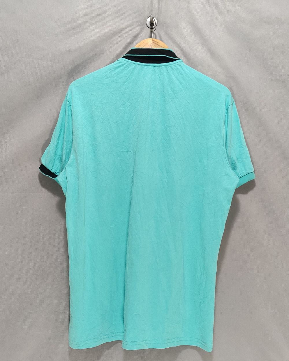 Preloved Label Blue Cotton Polo T Shirt For Men Large