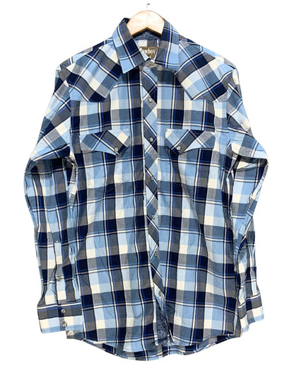 Cowboy Legend Blue Cotton Shirt For Men M