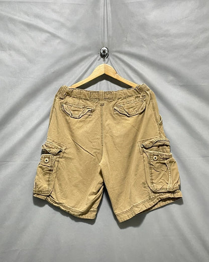 Aeropostale Khaki Cotton Short For Men Medium