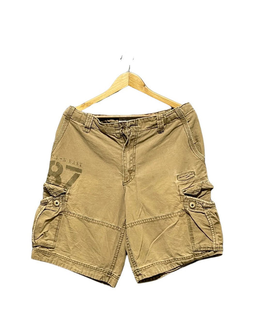 Aeropostale Khaki Cotton Short For Men Medium