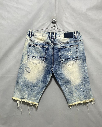 Smoke Rise Blue Denim Short For Men XL