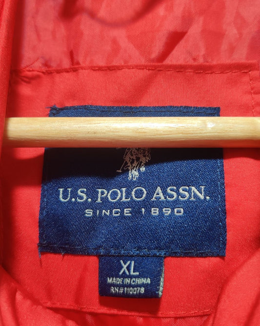Polo U.S. Assn Red Vest Puffer Jacket For Men X Large