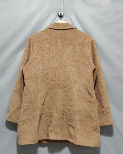 Calvin Klein Camel Coat For Women Large