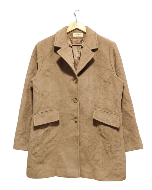 Calvin Klein Camel Coat For Women Large