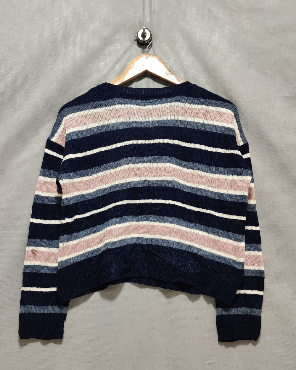 Pink Rose Blue For Women Sweater Small