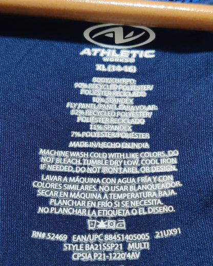 Athletic Blue Boxer Underwear For Kids 16 Years