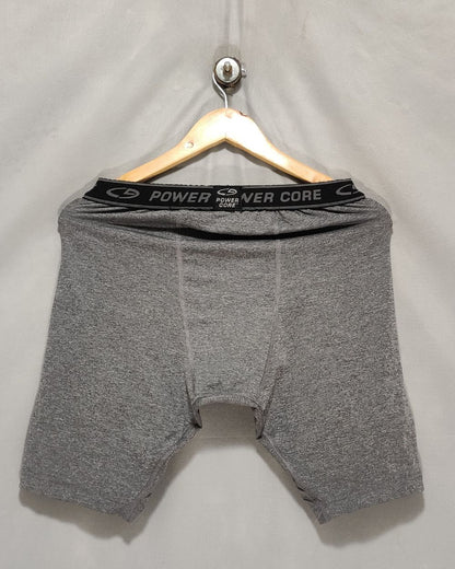 Power Core Gray Boxer Underwear For Men Large
