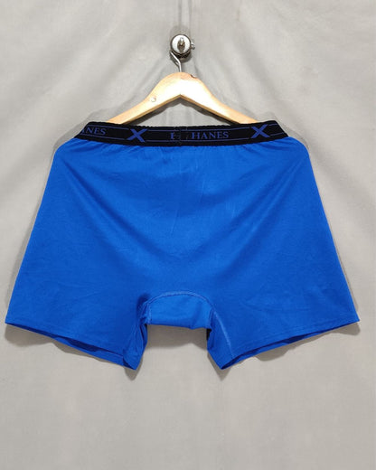 Hanes Blue Boxer Underwear For Men Large