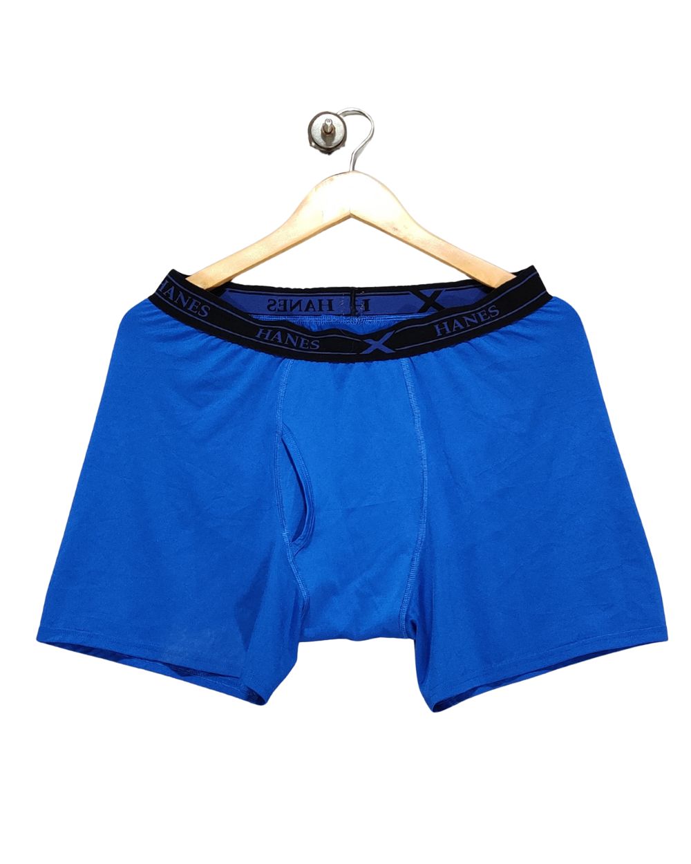 Hanes Blue Boxer Underwear For Men Large