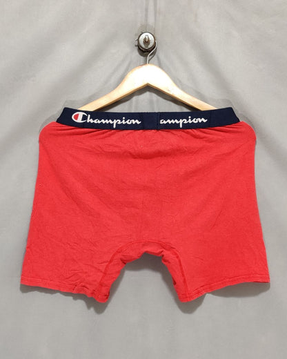 Champion Red Boxer Underwear For Men Large