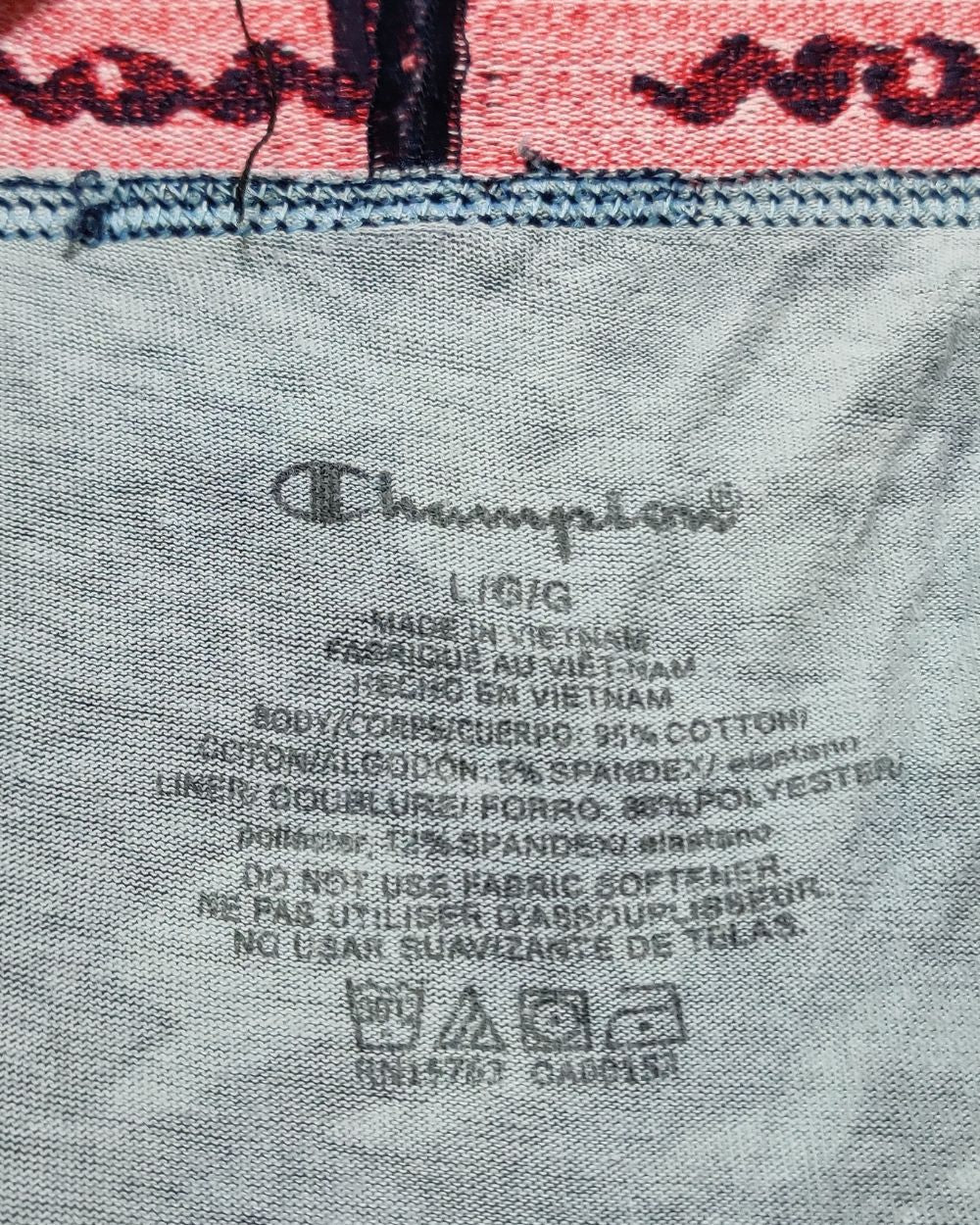 Champion Gray Boxer Underwear For Men Large