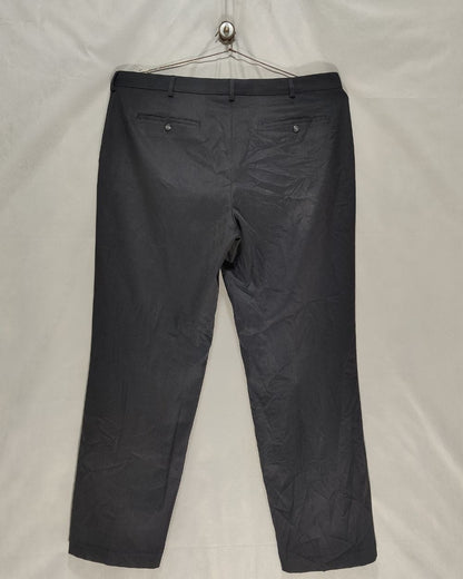 Van Heusen Black Cotton Dress Pant For Men L