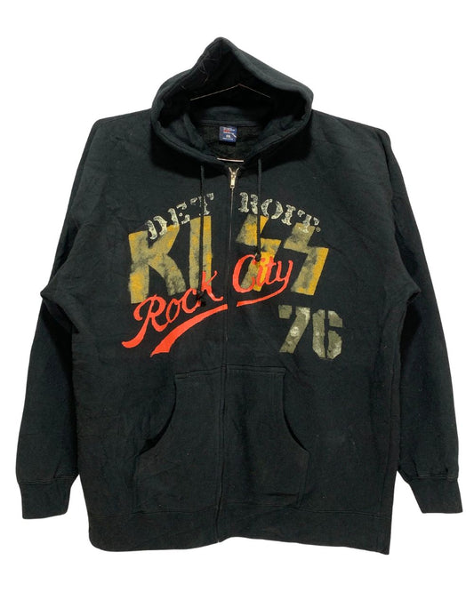 Rock City Black For Men Zipper XXL