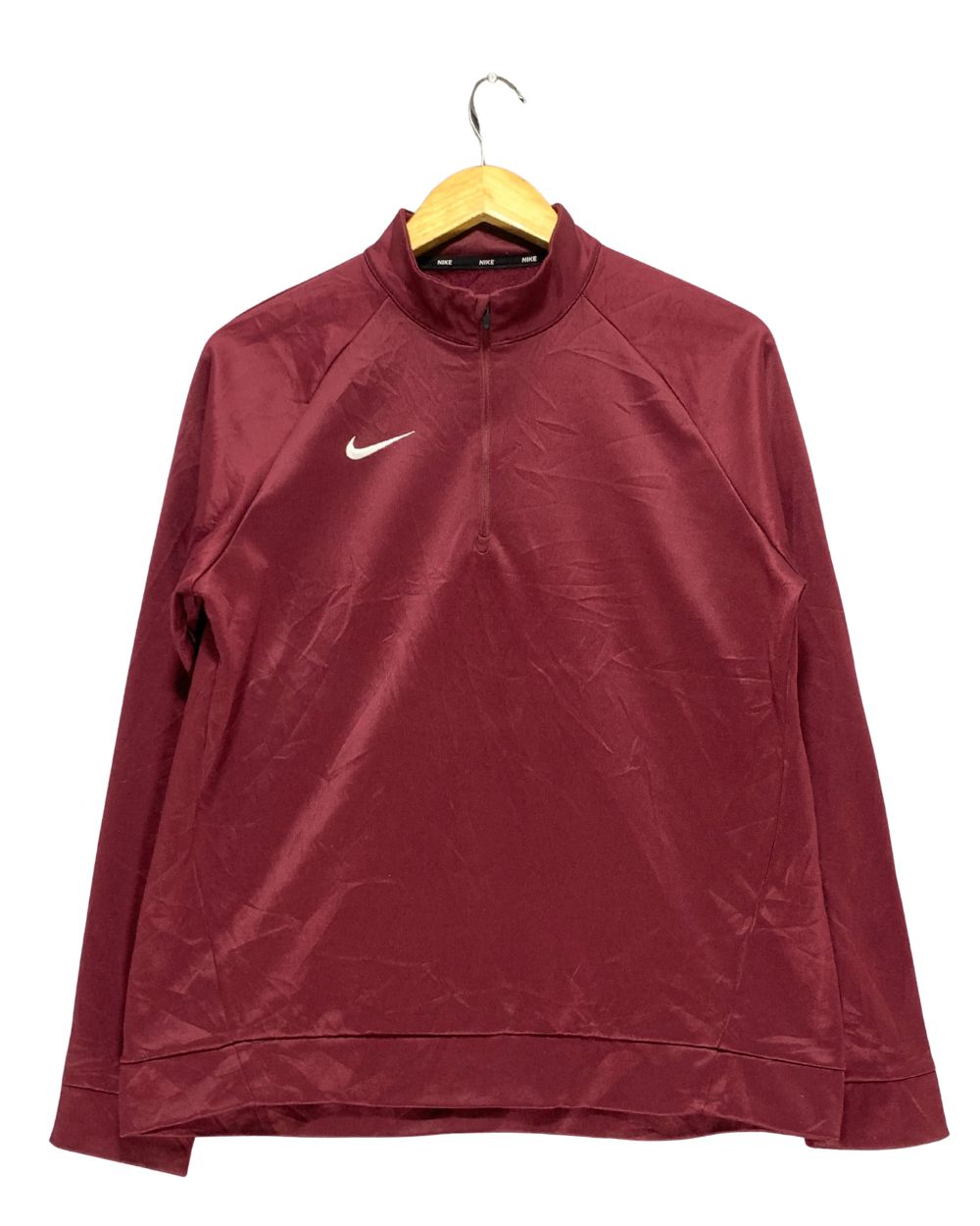 Nike Maroon For Men Sweatshirt Medium