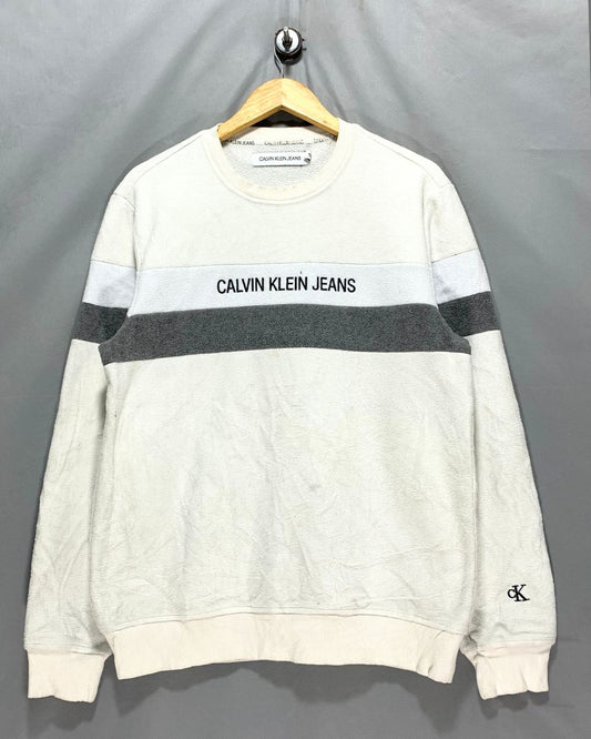 Calvin Klein White For Men Sweatshirt M