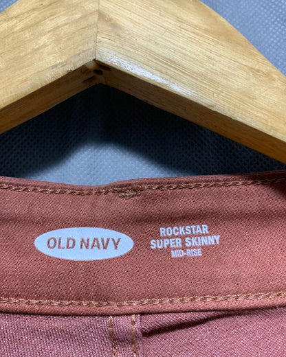 Old Navy Orange Jeans For Women M