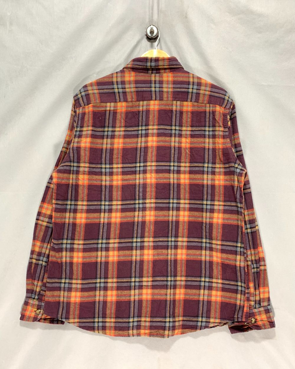 Sonoma Maroon Falalen Winter Shirt For Men Large