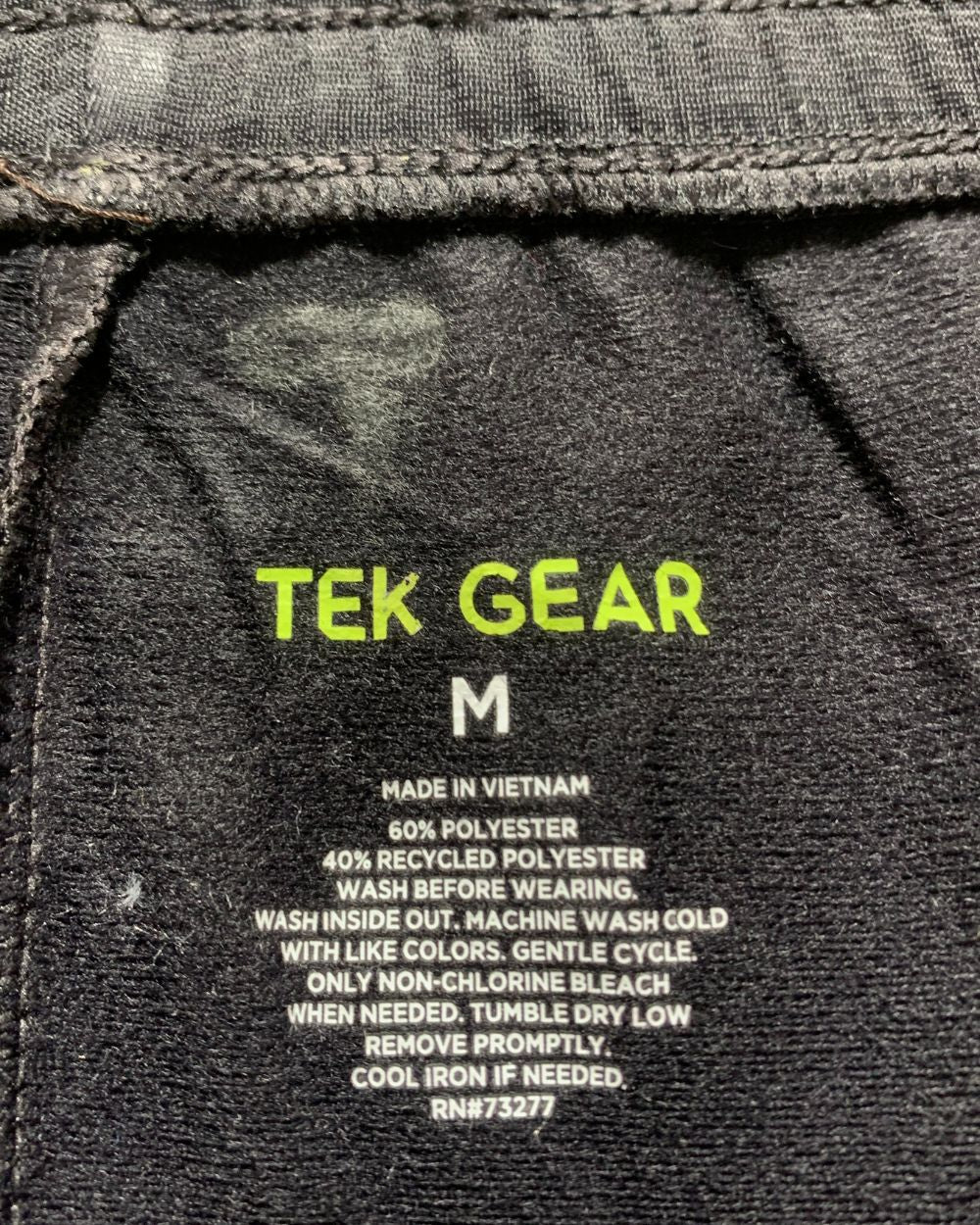 Tek Gear Black Trouser For Men Medium